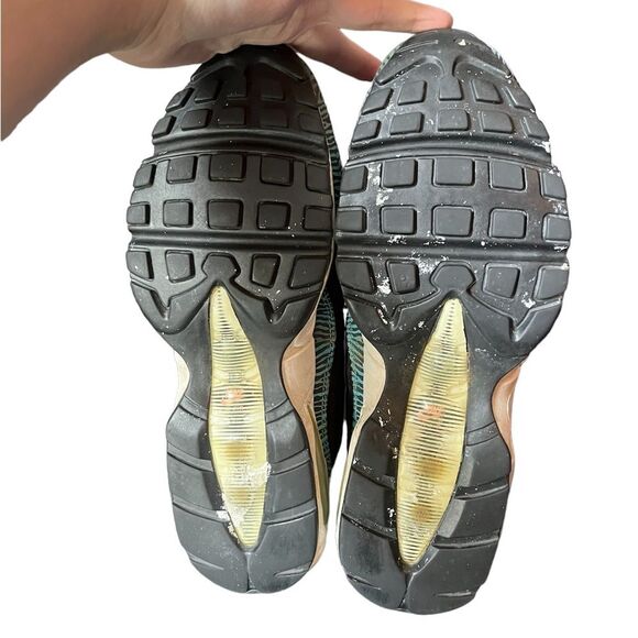 Nike Air Max 95 Premium Tape Zebra Sneakers Beaters Project Shoes Men’s SZ 9.5 - Picture 5 of 6